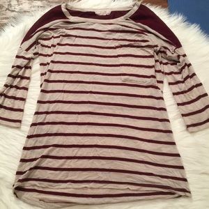 3 quarter sleeved shirt